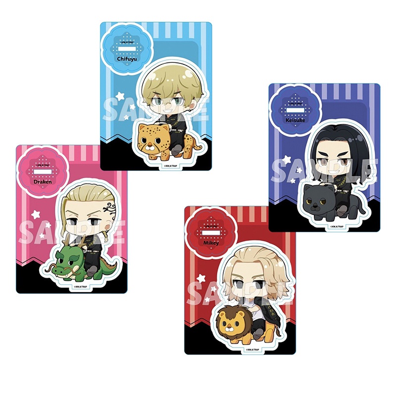 Mô hình nhân vật Anime Tokyo Revengers Manjiro Ken Takemichi Hinata Atsushi bằng acrylic có giá đỡ để bàn trang trí