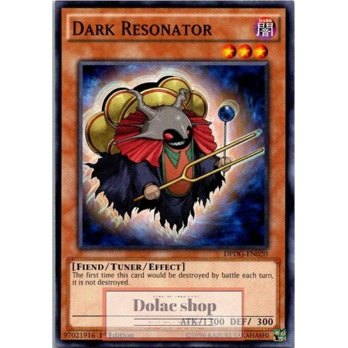 THẺ BÀI YUGIOH NEAR MINT Dark Resonator - HSRD-EN020 - Common 1st Edition