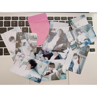 Set 14 card dán thạch anh cán bóng Bangtan