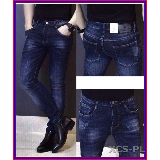 Quần jean nam XANH ĐẬM CÀO XƯỚC cực chuẩn cao cấp  không xù lông, không ra màu, chất giãn tốt 203-U3-11