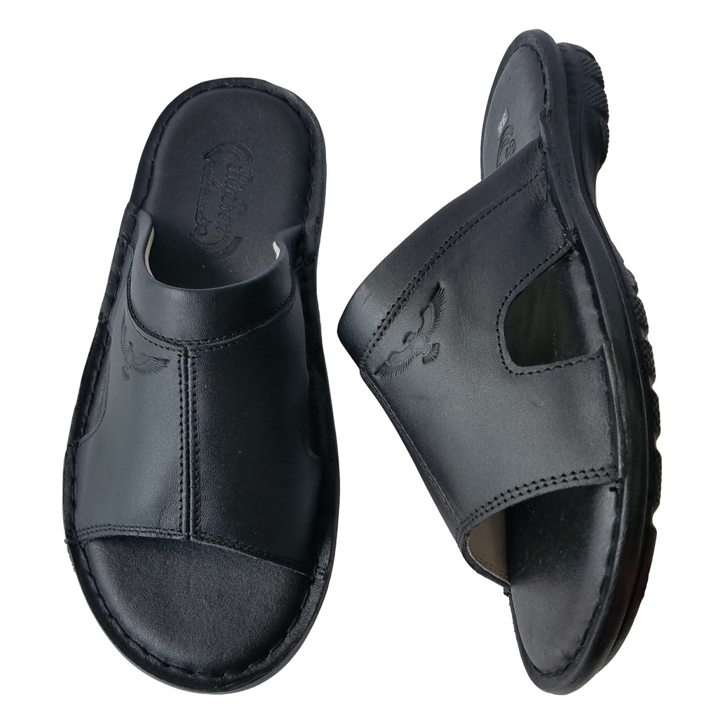 Dép Nam Quai Ngang Da Bò Thật BIGBEN Cao Cấp DN343