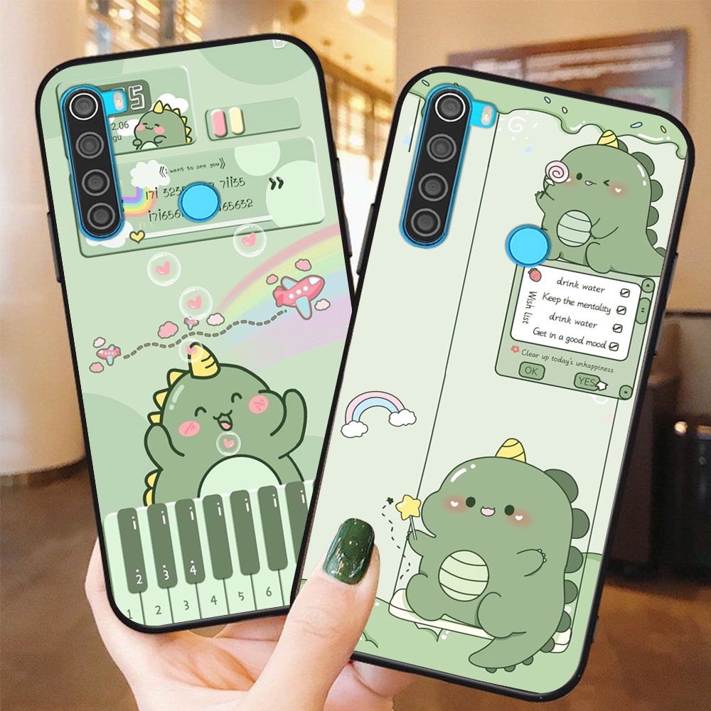 Ốp lưng điện thoại xiaomi redmi note 8 / redmi note 8 pro / redmi note 8t khủng long xanh dino saur