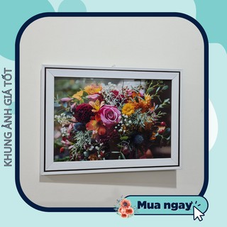 Khung ảnh cỡ A4 viền đẹp giá rẻ, tặng kèm đinh và móc treo tường