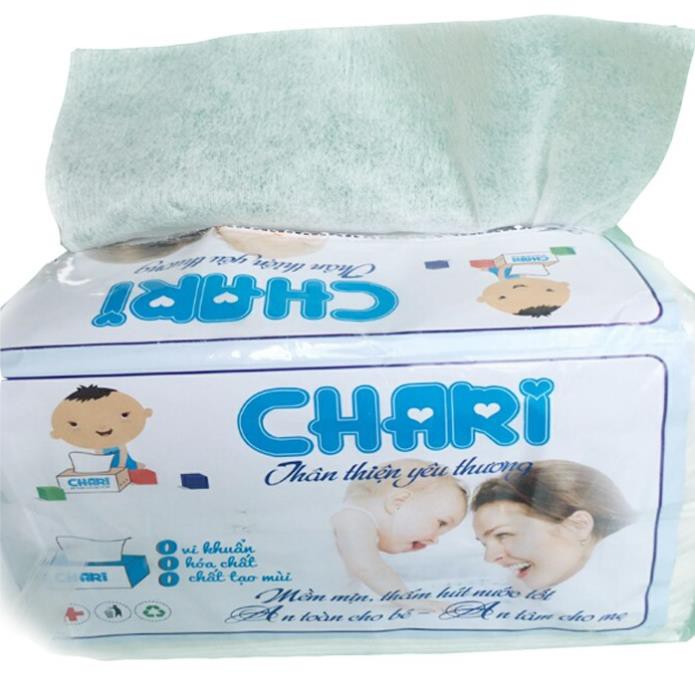 khăn vải khô đa năng chari bịch rút 200 gam