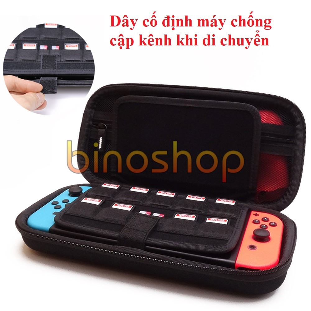 Bao Chống Sốc Nintendo Switch Vải Luới Có Quai (2 Khay Đựng Thẻ Game)