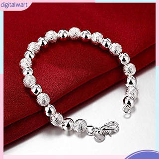 Vòng tay xỏ hạt tròn bằng hợp kim thời trang thanh lịch cho nữ