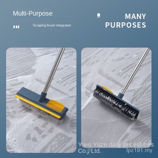 Adjustable long handle floor brush / bathroom floor brush / plastic bathroom floor brush / kitchen tile brush