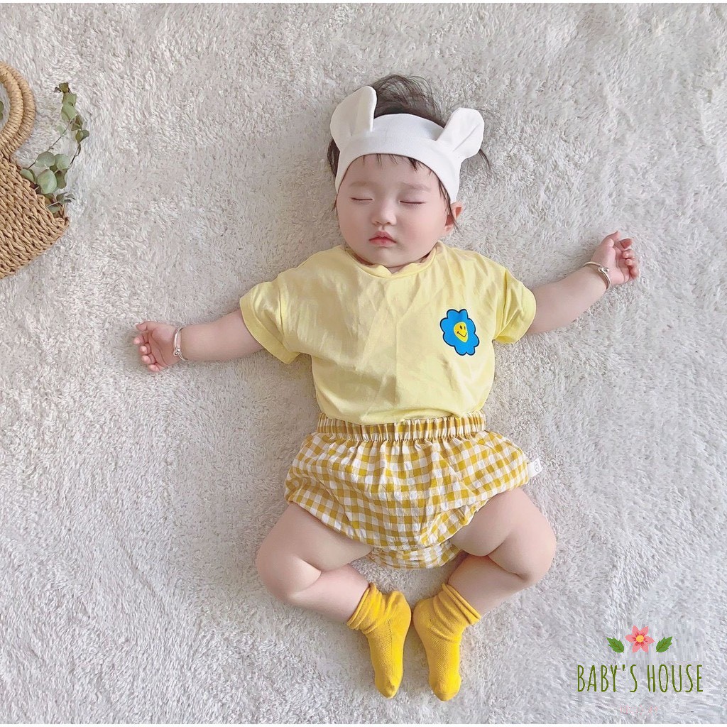 Bộ cotton+quần chip vải đũi kẻ cho bé gái( 7-17,5kg)