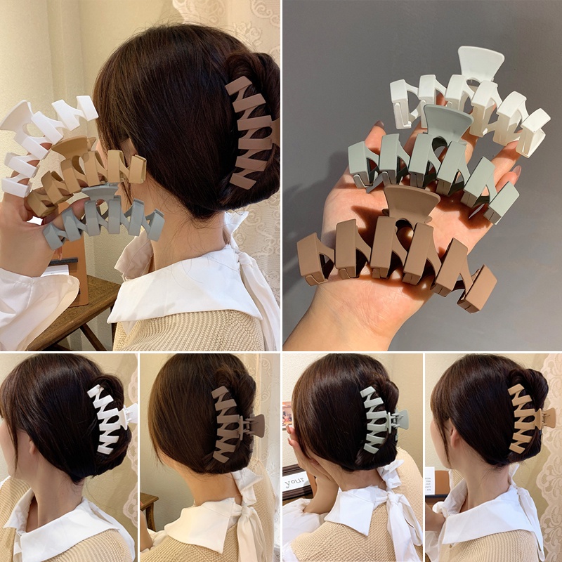 Kẹp tóc lớn phong cách retro Hàn Quốc thời trang