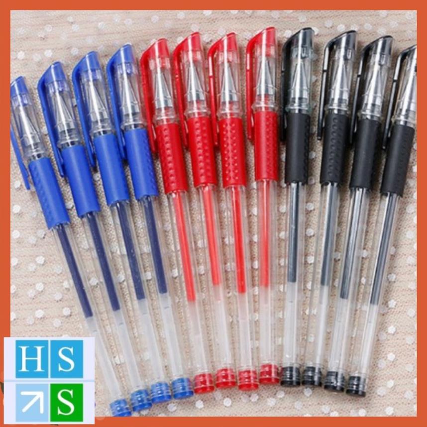 Combo 50 chiếc Bút bi mực nước văn phòng 0.5mm mực đều nét, chữ đẹp (Mực mầu : Xanh, Đen, Đỏ) - HS Shop Thủ Đức