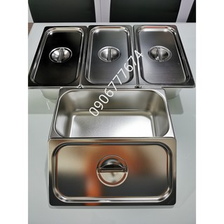 Combo 4 khay GN 1/3 cao 10cm đựng kem đựng thực phẩm
