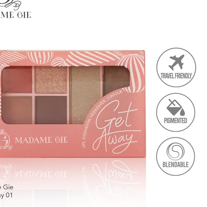 (hàng Mới Về) Bảng Phấn Trang Điểm Mặt Madame Gie Getaway | BigBuy360 - bigbuy360.vn