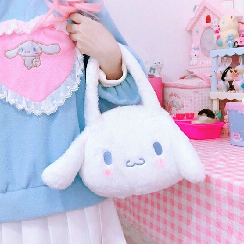 Túi Đeo Chéo Hình Chó Cinnamoroll Má Hồng
