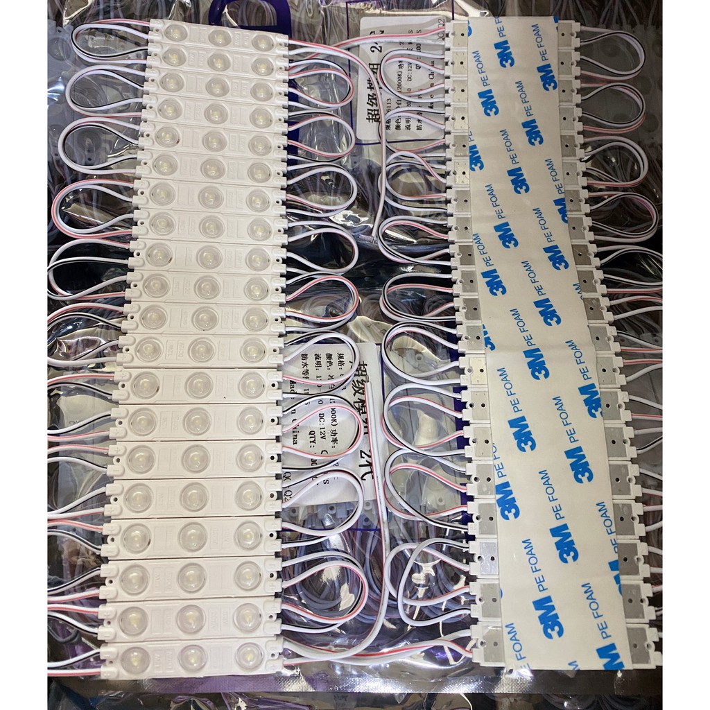 Siêu giảm giá 5000 Led hắt 3 bóng 2835 kích thước 6011, 6113 màu trắng (6000k), trắng ấm (3000K)