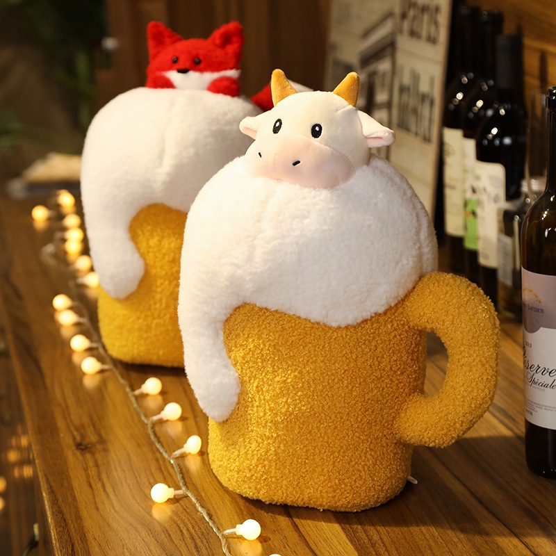 Dễ Thương Đồ chơi nhồi bông Hình Chú Cáo / Bò Sữa Đáng Yêu Mềm Mại Trang Trí Ghế sofa / Phòng Ngủ