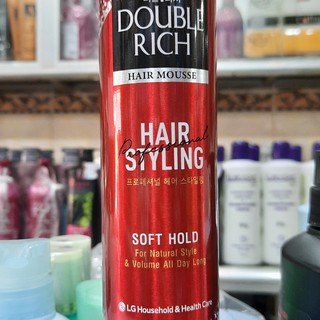 Mousse bọt Double Rich tạo kiểu tóc Hard Hold 150ml