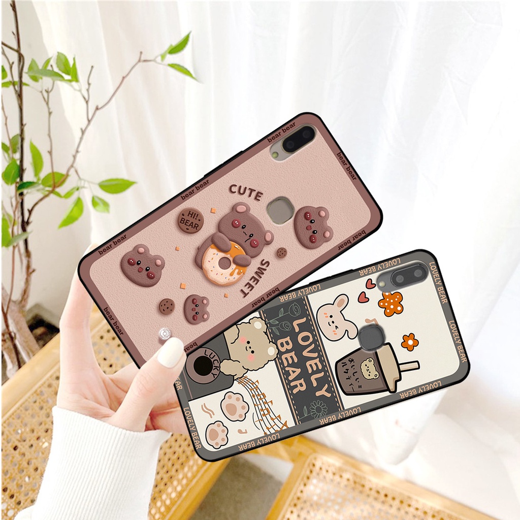 Ốp lưng Vivo V9 / V9 Youth in hình gấu bear dễ thương, bền đẹp