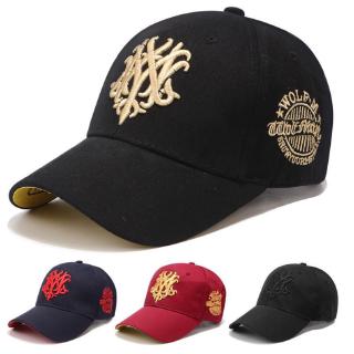 Women's Cotton Classic Adjustable Baseball Cap Closing Men's Dad Sports Golf Wolf Cap