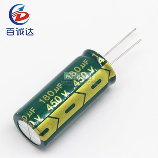 1 Chiếc 450V 180UF 450V180UF 180UF450V 18 * 40 Nhôm Tụ Điện Phân