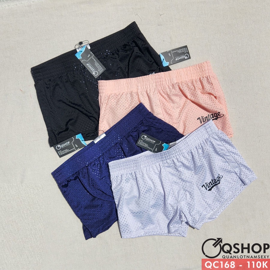 Quần ngủ nam thun lưới lỗ cao cấp QSHOP QC168