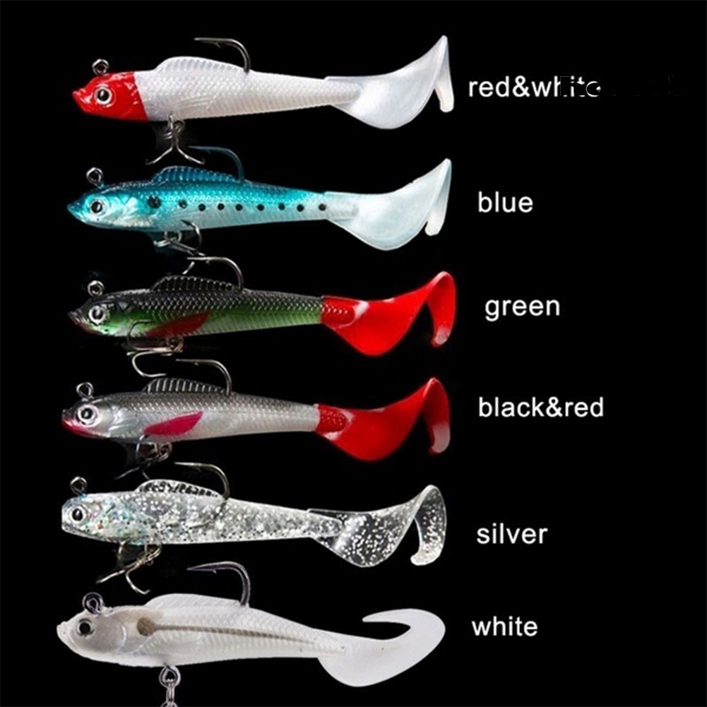 Bộ 2 Mồi Câu Cá Giả Mềm Mại 9cm 9.5g