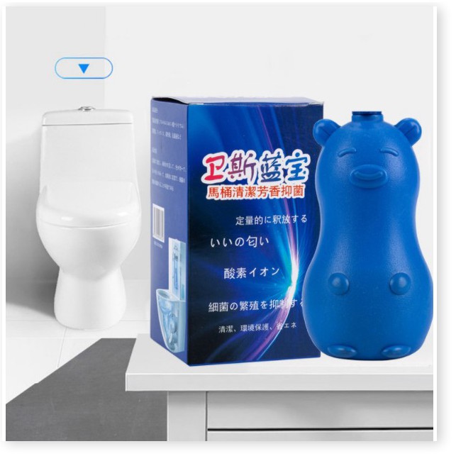 Chai tẩy rửa  1 ĐỔI 1  Chai tẩy bồn cầu hình heo siêu sạch, khử mùi hôi, diệt vi khuẩn 6861