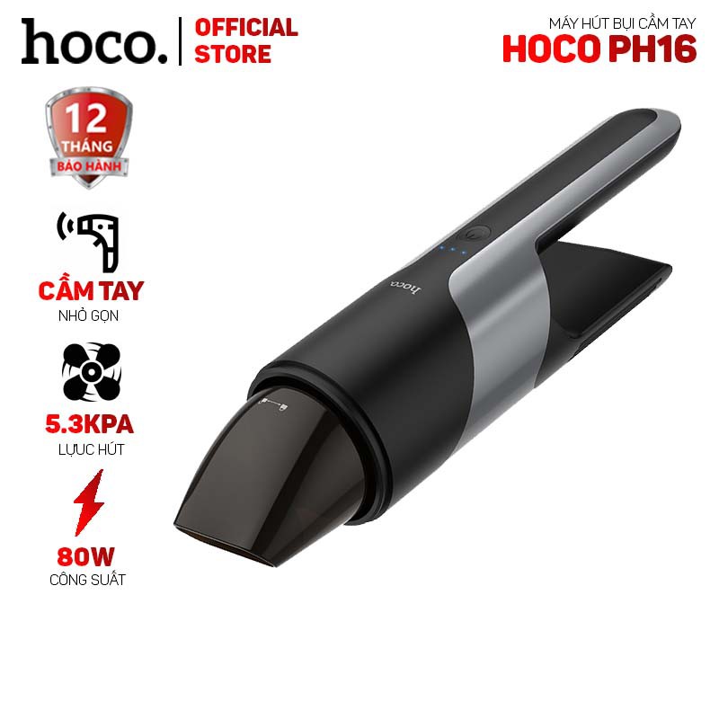 Máy hút bụi cầm tay Hoco PH16 80W 5.3KPA- Dung tích 120ml