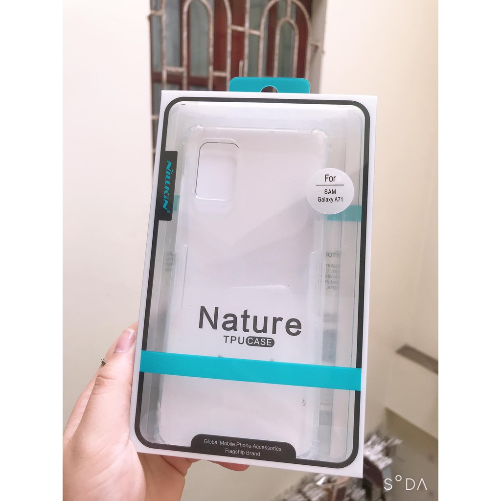 Ốp dẻo Chống sốc Nillkin Nature trong suốt cho Galaxy A71