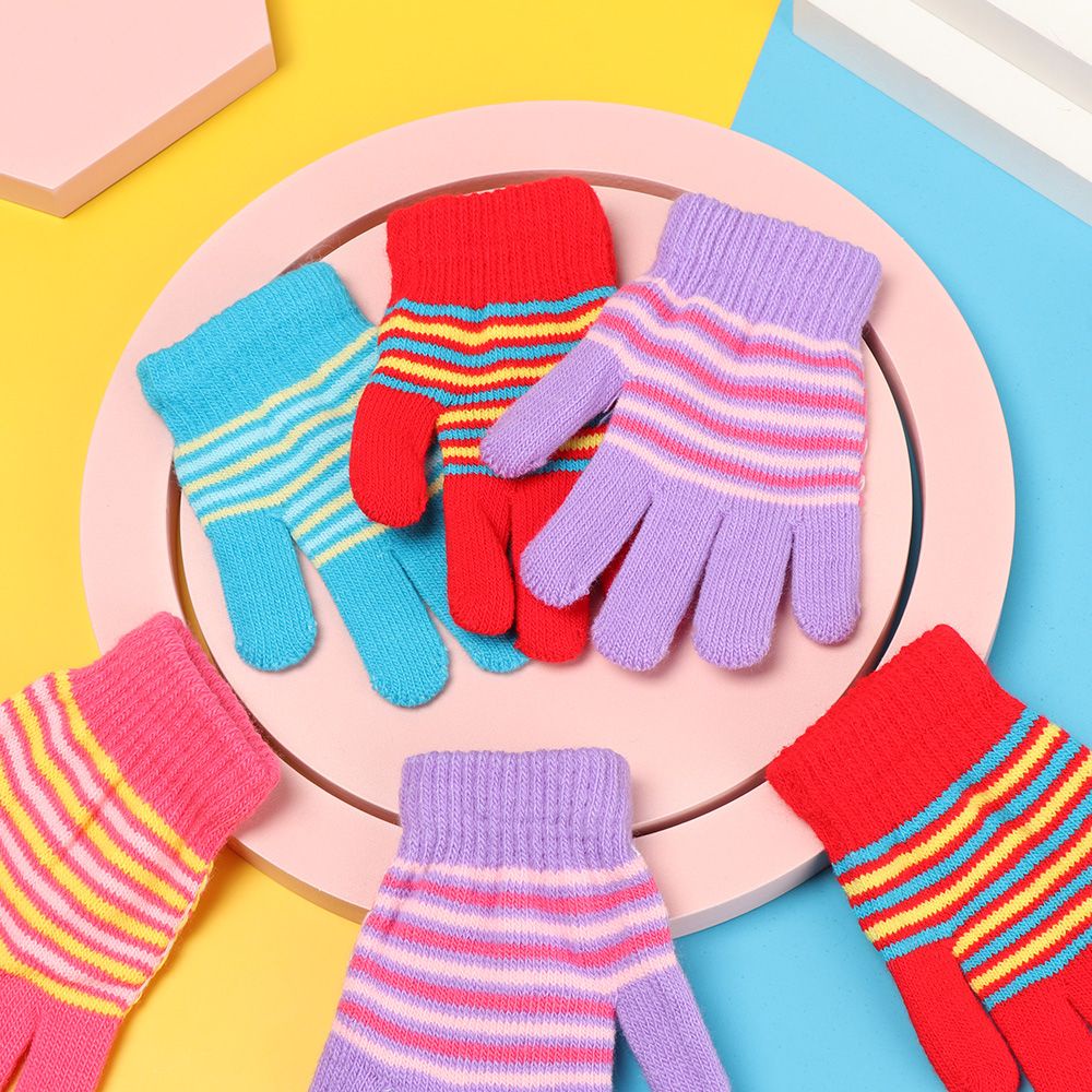 Găng tay giữ ấm mùa đông in họa tiết hoạt hình cho bé