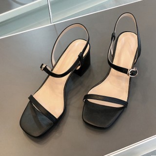 Dép Sandal cao 5cm gót vuông mã DE17