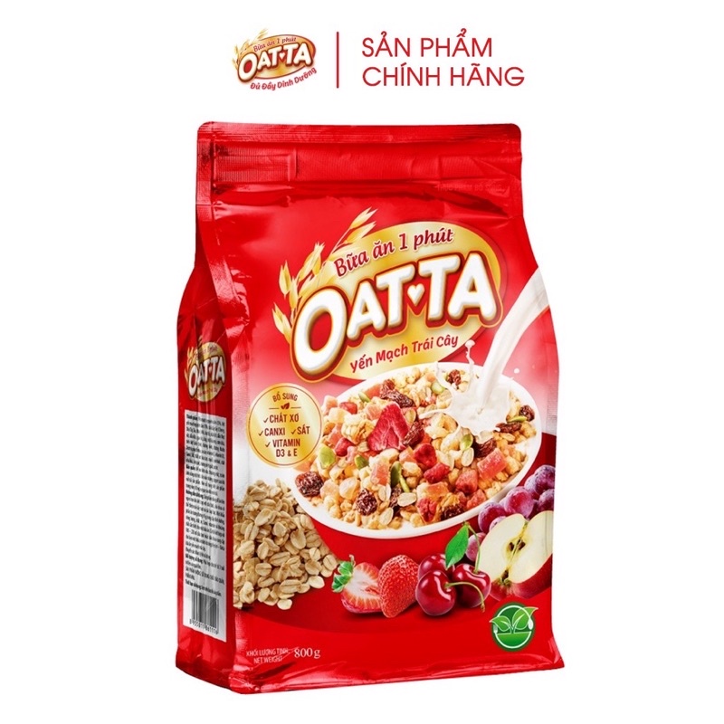 Yến mạch OATTA trái cây túi 300G