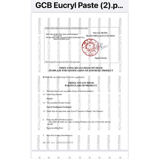 KEM ĐÁNH RĂNG+BỘT TRẮNG RĂNG EUCRYL