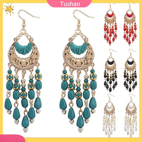 Khuyên tai tua rua phong cách cổ điển thanh lịch dành cho nữ