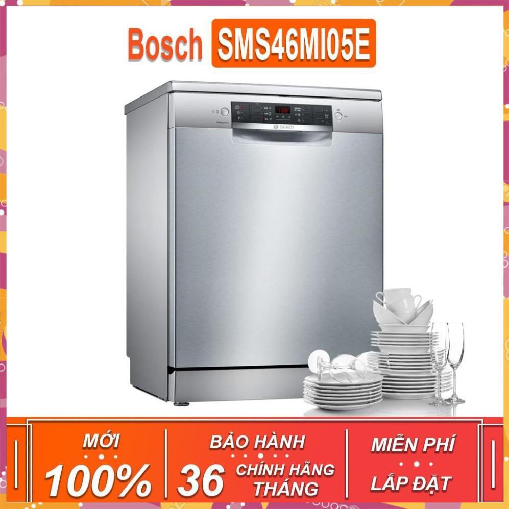 Máy rửa bát độc lập Bosch SMS46MI05E TGB - Seri 4  dung tích rửa 14 bộ chén bát ( Xuất sứ Đức - BH 3 NĂM ) TGB