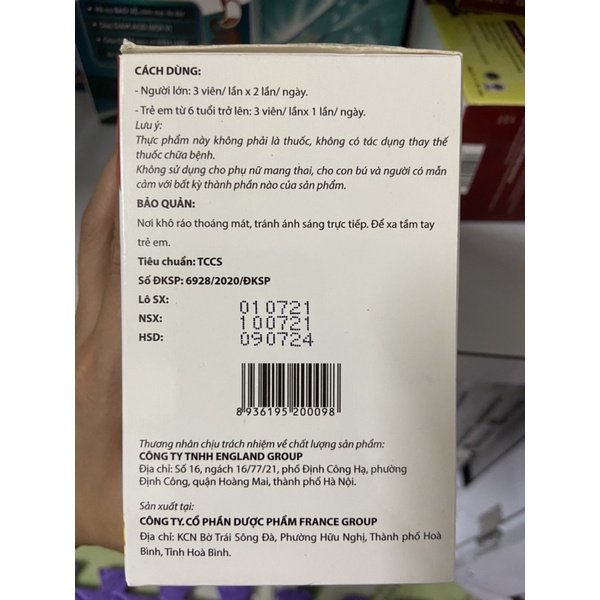 Vitamin 3b hộp 100 viên