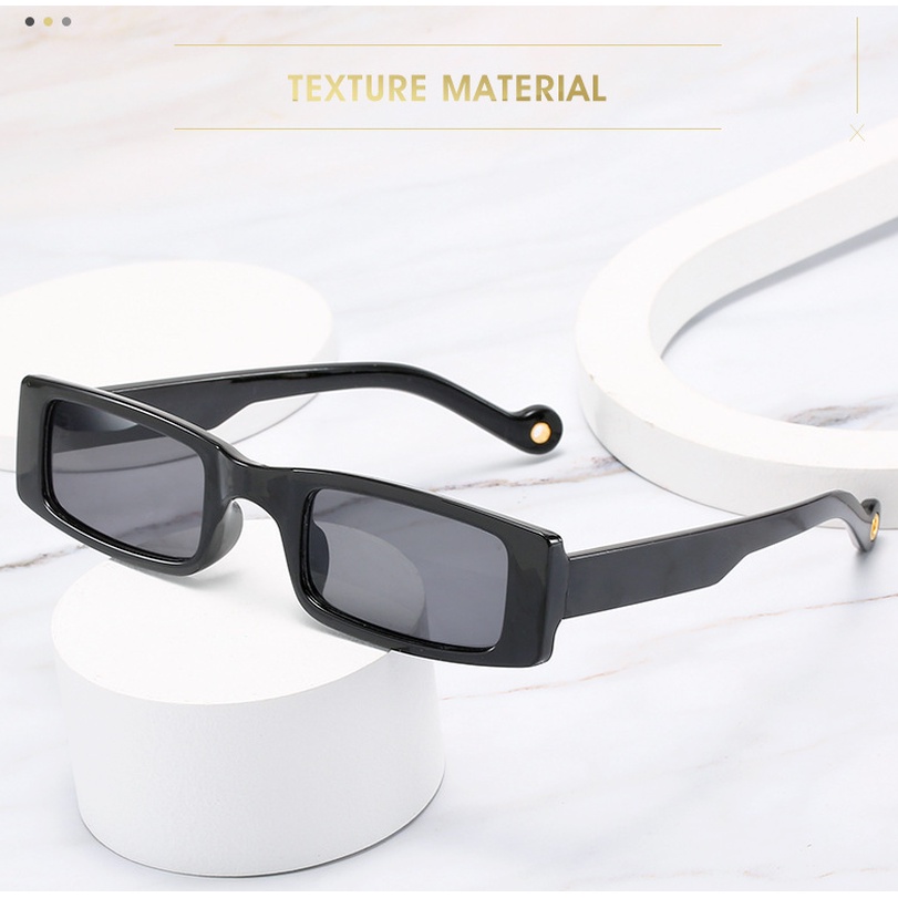 (KIQI-FASHION) COD Kính Mát Gọng Nhựa Chống Tia Uv400 Thời Trang Cho Nam Nữ