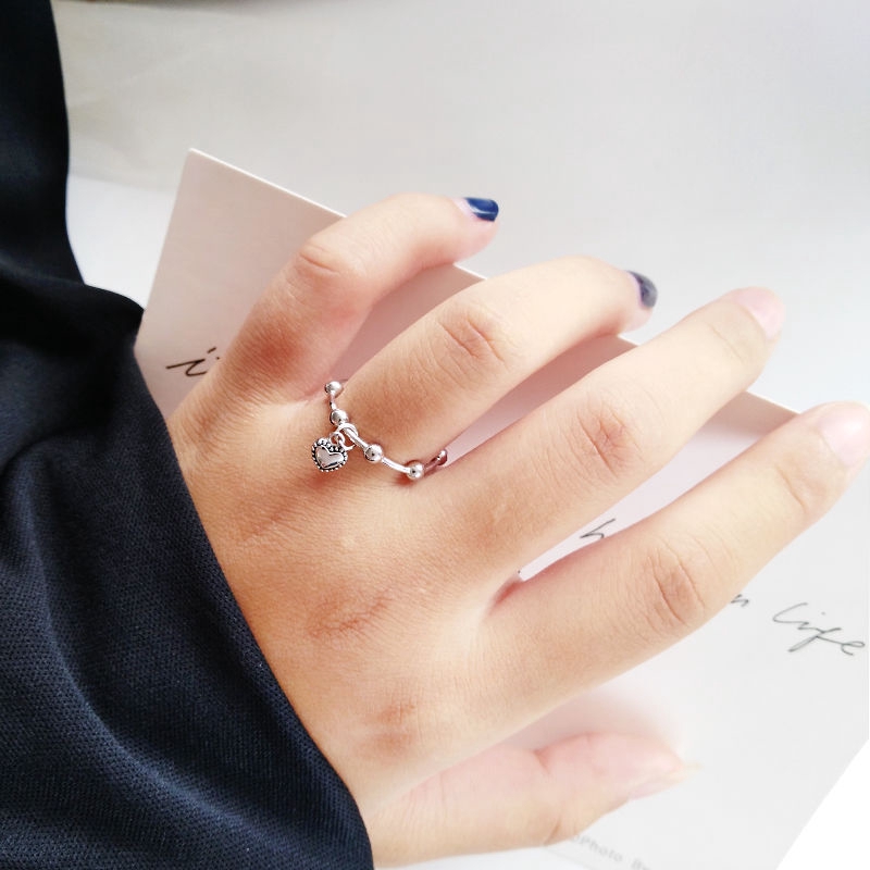 Nhẫn Hình Trái Tim Nhỏ Phong Cách Baroque 22220