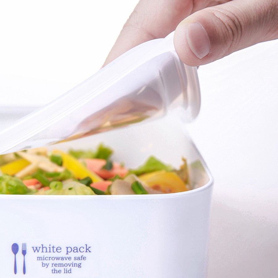 Hộp nhựa đựng thực phẩm White Pack nội địa Nhật Bản