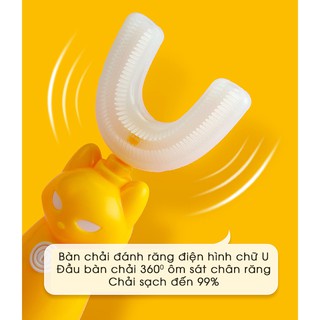 Bàn Chải Điện Đánh Răng Cho Trẻ Em Hình Chữ U Ngộ Nghĩnh - Avita