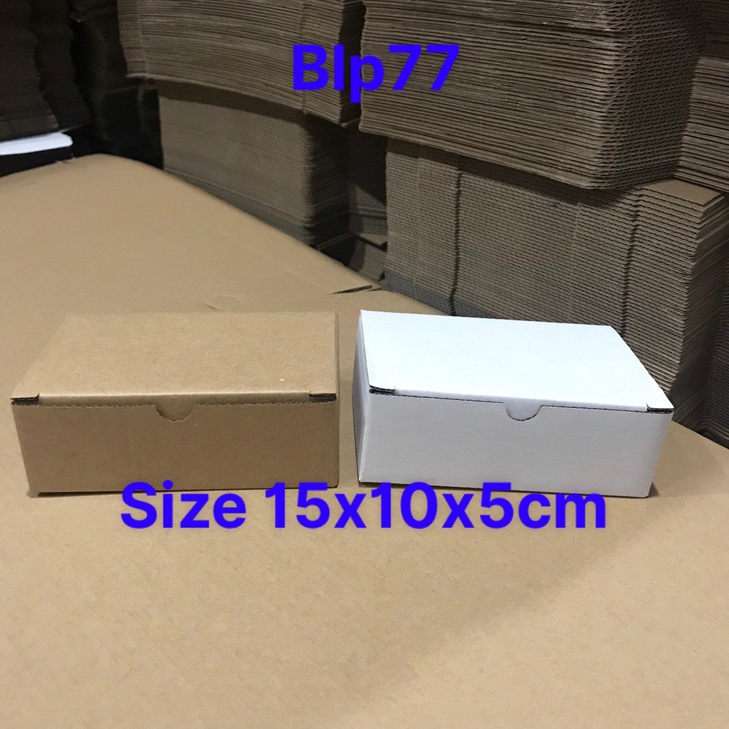 50 HỘP CARTON ĐÁY GÀI NẮP ĐẬY ĐỰNG PHỤ KIỆN SIZE 15X10X5CM