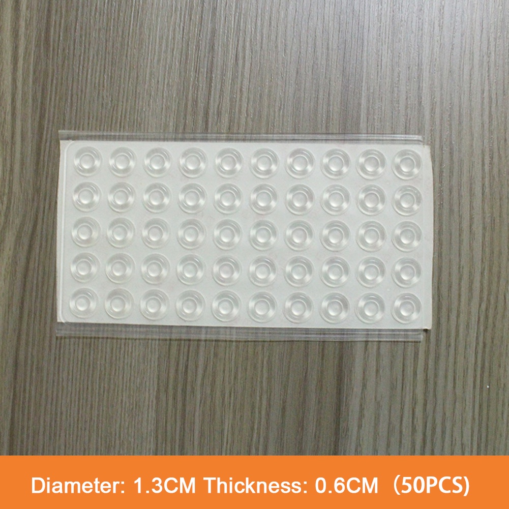 Đệm Cao Su Silicon Trong Suốt Dán Tường Chặn Cửa Chống Ồn/Chống Ồn