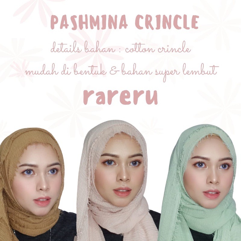 (Part I) PASHMINA CRINCLE RAWIS PREMIUM
