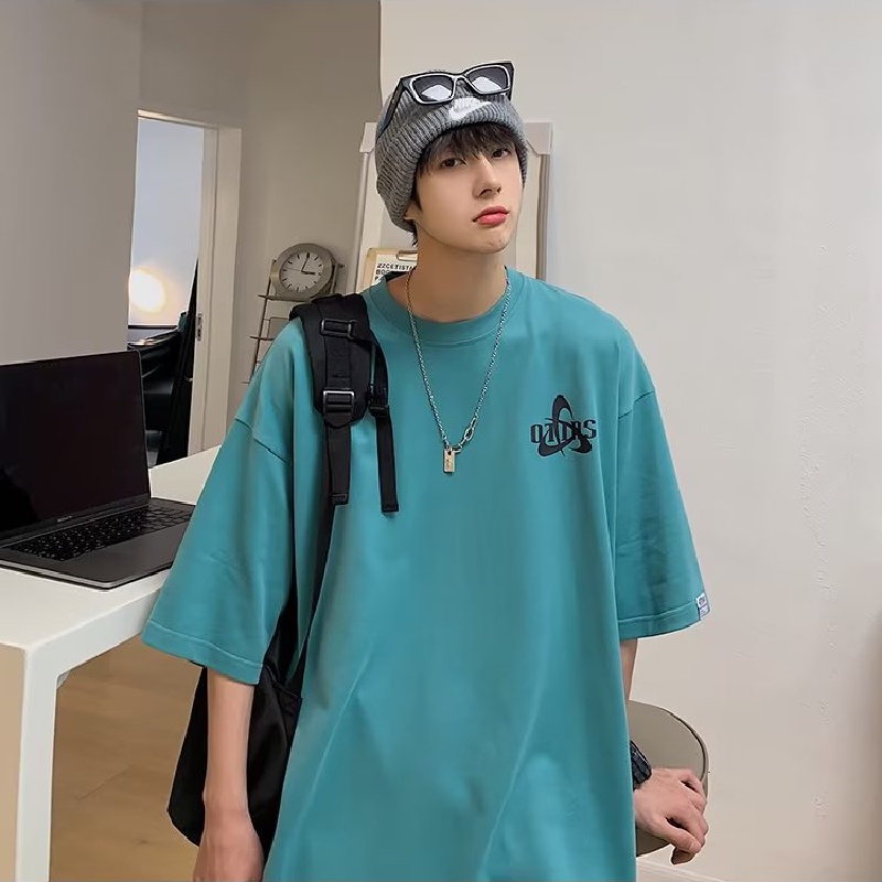 Áo Thun Dáng Rộng In Họa Tiết Phong Cách Nhật Bản Thời Trang Mùa Hè Cho Nam Và Nữ Size M-8XL