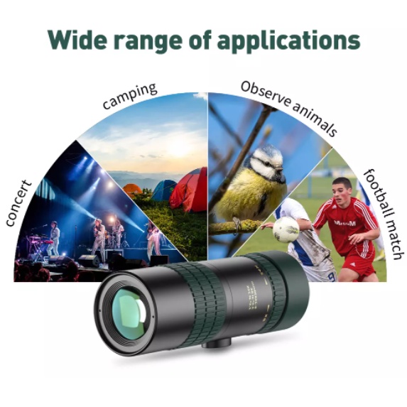 Ống kính lens tele Apexel 8-24X 30mm, chuyên dụng ngắm cảnh vật xa