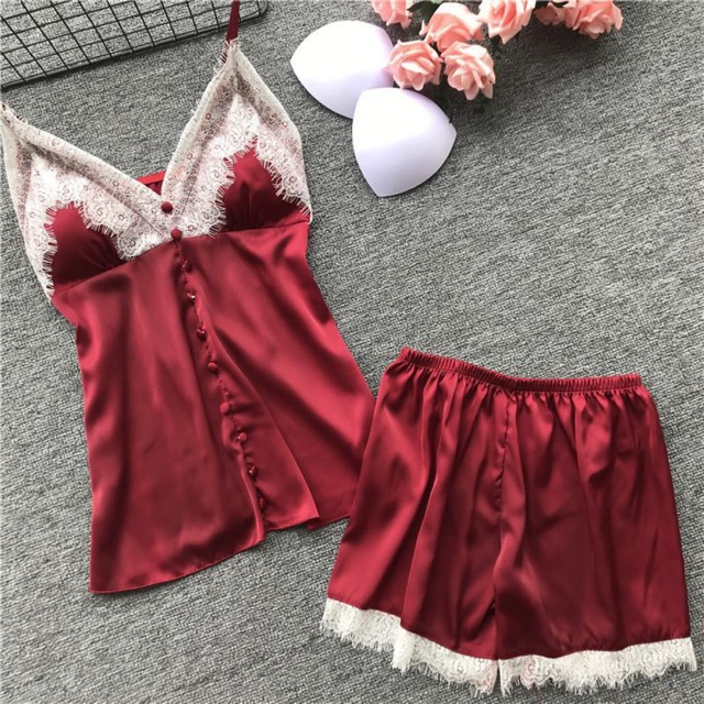 [QQ#500] Bộ đồ ngủ hai dây