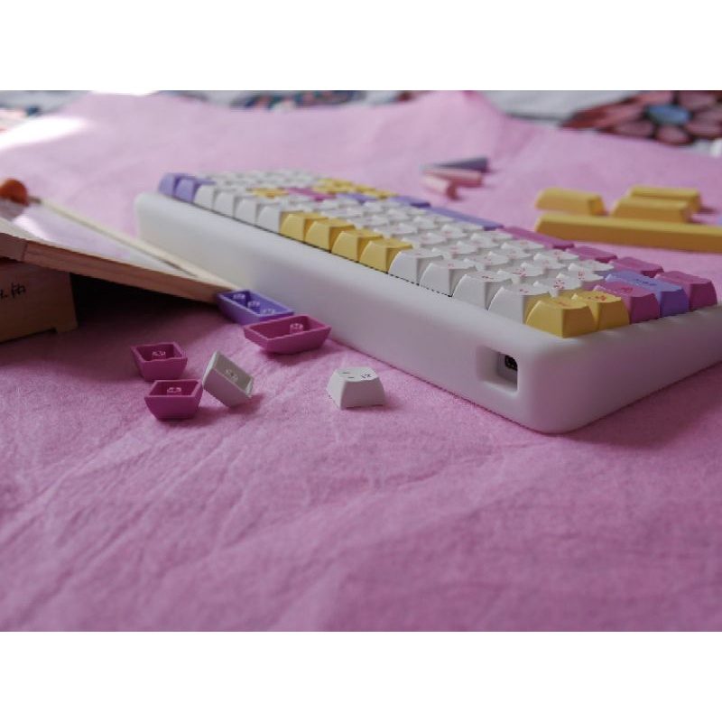 Keycap cho bàn phím cơ Ice Cream chất liệu Thick PBT Profile XDA 136 phím