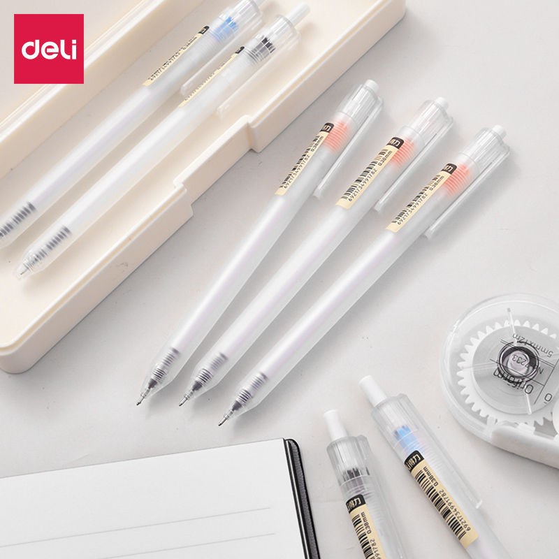 Bút Mực Đen Ngòi 0.38mm Có Thể Thu Gọn Tiện Dụng Cho Học Sinh