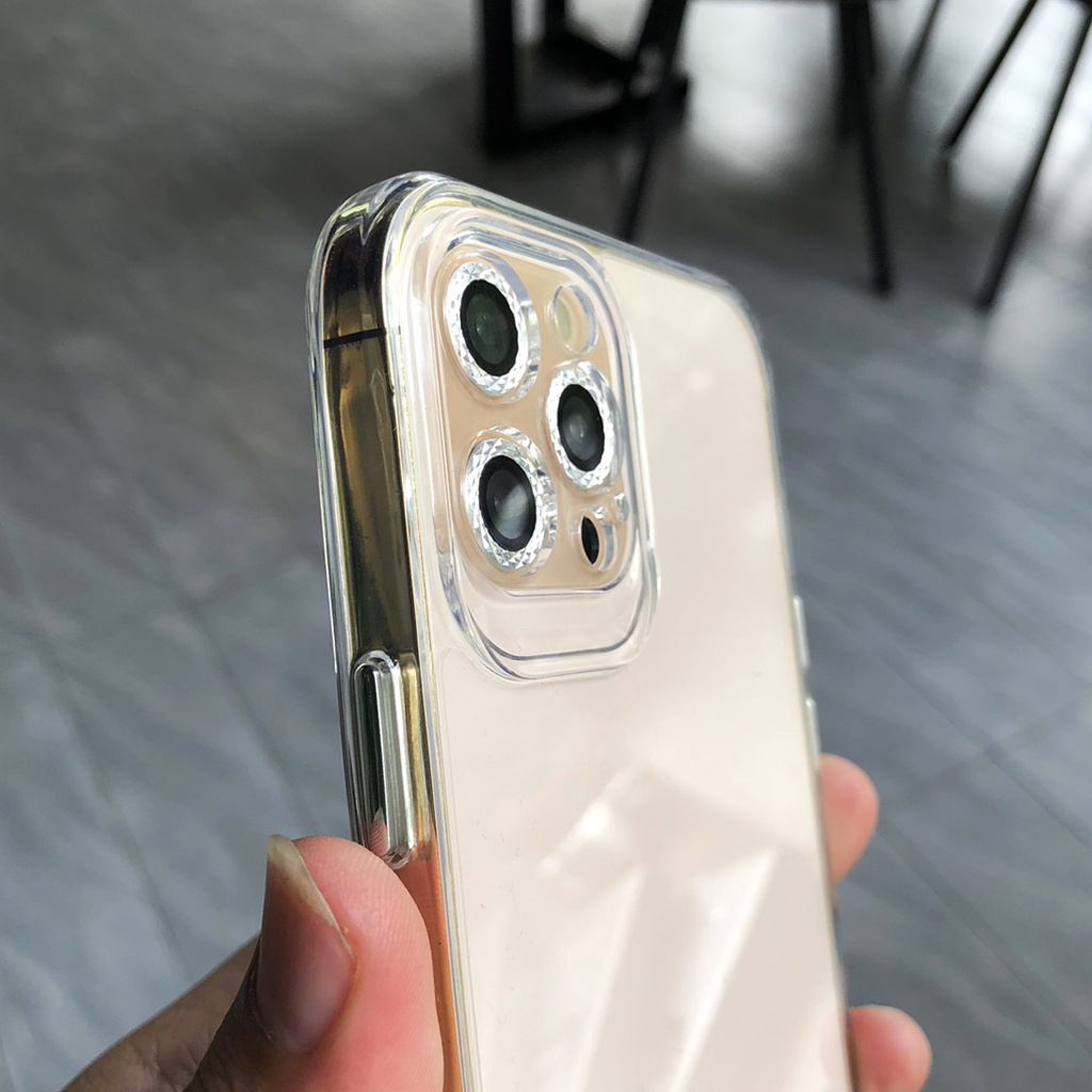 Ốp Lưng iPhone trong suốt Viền Vuông SPACE Chống Ố Vàng cho iPhone 13 Pro Max 13 12 Pro Max 12 11 Pro Max