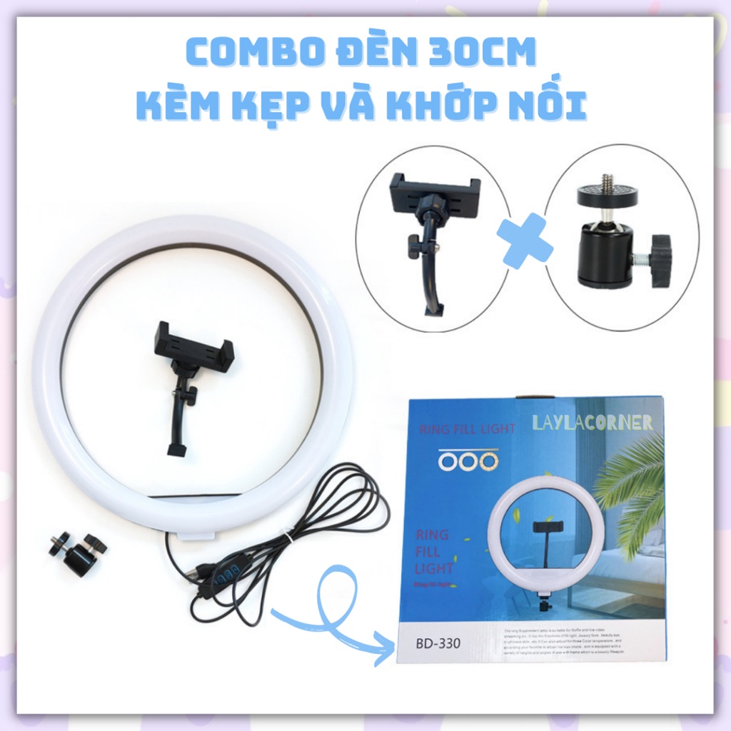 Bóng Đèn Livestream Đầy Đủ Các Size Lớn Nhỏ Từ 16cm đến 45cm Quay Tiktok Bán Hàng