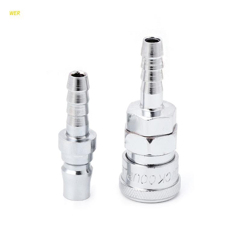 2 Đầu Nối Ống Khí Nén 8mm Tháo Lắp Nhanh